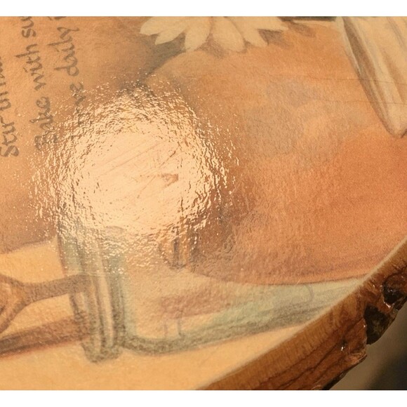 Wood Plaque Decor Happy Marriage Recipe Multnomah Falls Oregon Decoupage - Picture 10 of 10